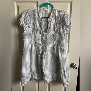 CP Shades Blue and White Striped Tunic